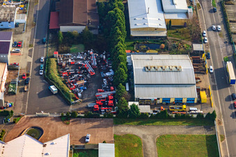 Gewerbegebiet Horst Buschurweg im Ortsteil Minderslachen in Kandel im Bundesland Rheinland-Pfalz, Deutschland