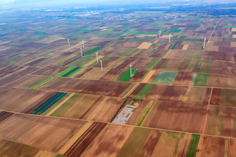 Geothermieprobebohrungsgelände in Rülzheim im Bundesland Rheinland-Pfalz, Deutschland