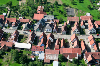 Schleithal im Bundesland Bas-Rhin, Frankreich vom Flugzeug aus