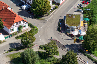 Luftbild von Lauterbourg, Alter Zoll im Bundesland Bas-Rhin, Frankreich