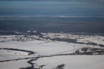Scheibenhardt im Bundesland Bas-Rhin, Frankreich vom Flugzeug aus