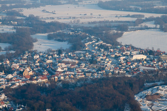 Lauterbourg (Elsass) im Bundesland Bas-Rhin, Frankreich aus der Vogelperspektive