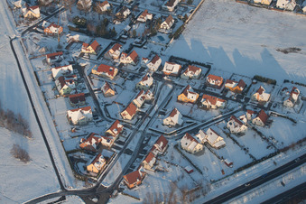 Lauterbourg (Elsass) im Bundesland Bas-Rhin, Frankreich aus der Luft betrachtet