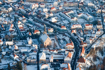 Lauterbourg (Elsass) im Bundesland Bas-Rhin, Frankreich von einer Drohne aus
