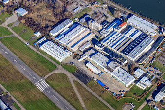 Luftbild von Flugplatz Speyer im Bundesland Rheinland-Pfalz, Deutschland