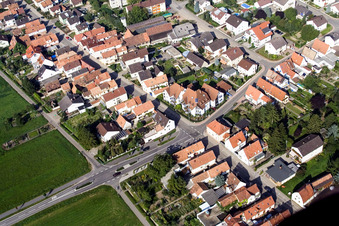 Saarstraße x Hubhofweg in Kandel im Bundesland Rheinland-Pfalz, Deutschland
