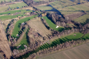 Golf-Club Pfalz Neustadt a.d. Weinstraße e.V im Ortsteil Geinsheim in Neustadt an der Weinstraße im Bundesland Rheinland-Pfalz, Deutschland aus der Luft