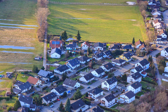 Albert-Detzel-Straße in Herxheim bei Landau im Bundesland Rheinland-Pfalz, Deutschland