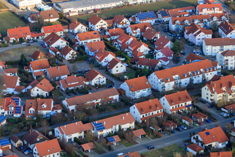 Luftaufnahme von Laurentiusring in Herxheim bei Landau im Bundesland Rheinland-Pfalz, Deutschland