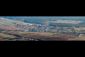Panorama im Ortsteil Schaidt in Wörth am Rhein im Bundesland Rheinland-Pfalz, Deutschland