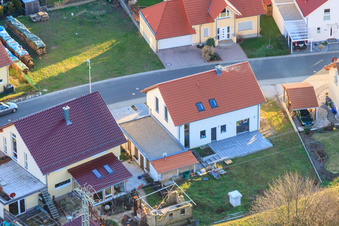 Drohnenbild von An d. Anhaide im Ortsteil Schaidt in Wörth am Rhein im Bundesland Rheinland-Pfalz, Deutschland