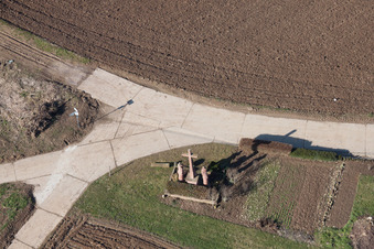 Wegkreuz im Ortsteil Kleinsteinfeld in Niederotterbach im Bundesland Rheinland-Pfalz, Deutschland