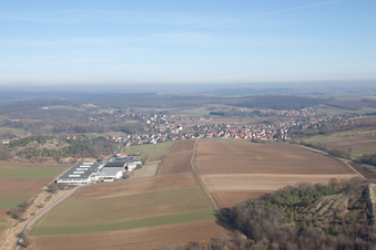 Dieffenbach-lès-Wœrth im Bundesland Bas-Rhin, Frankreich aus der Luft