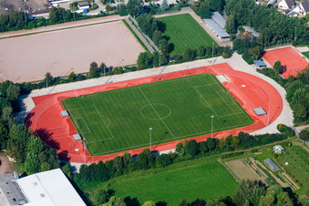 Luftbild von Zentrale Sportanlage Herxheim in Herxheim bei Landau im Bundesland Rheinland-Pfalz, Deutschland