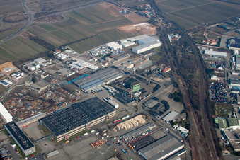 Landau, Industriegebiet Im Justus, Im Grein in Landau in der Pfalz im Bundesland Rheinland-Pfalz, Deutschland