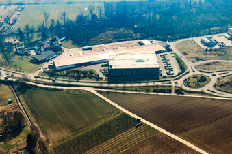 Möbel Weber im Gewerbepark West in Herxheim bei Landau im Bundesland Rheinland-Pfalz, Deutschland
