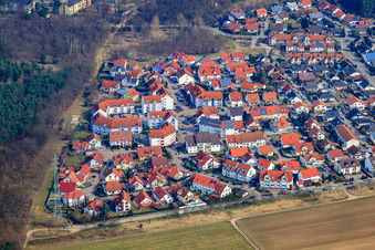 Siedlung Im Oberwald im Ortsteil Sondernheim in Germersheim im Bundesland Rheinland-Pfalz, Deutschland