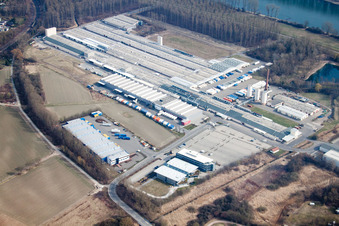 Luftbild von Germersheim, Nolte im Bundesland Rheinland-Pfalz, Deutschland