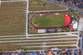 Stadion des DJK Hockenheim e.V im Bundesland Baden-Württemberg, Deutschland