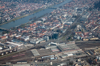 Hauptbahnhof Heidelberg im Ortsteil Weststadt im Bundesland Baden-Württemberg, Deutschland