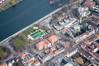 Wassersportverein HD-West im Ortsteil Bergheim in Heidelberg im Bundesland Baden-Württemberg, Deutschland