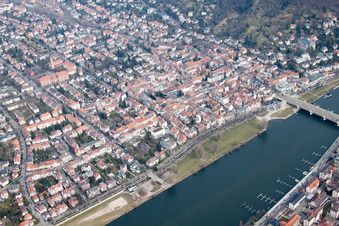 Uferstr an der Neckarwiese im Ortsteil Neuenheim in Heidelberg im Bundesland Baden-Württemberg, Deutschland