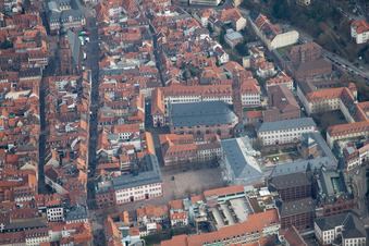 Kirchengebäude Jesuitenkirche im Altstadt- Zentrum der Innenstadt in Heidelberg im Ortsteil Kernaltstadt im Bundesland Baden-Württemberg, Deutschland