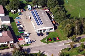 Luftaufnahme von Autohaus Schwind in Winden im Bundesland Rheinland-Pfalz, Deutschland