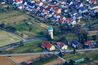 Wasserturm in Hüffenhardt im Bundesland Baden-Württemberg, Deutschland