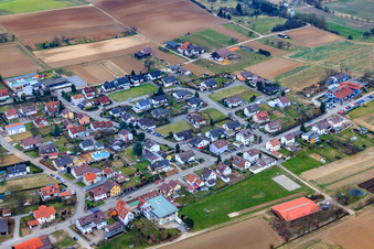 Arnaudstr im Ortsteil Großvillars in Oberderdingen im Bundesland Baden-Württemberg, Deutschland