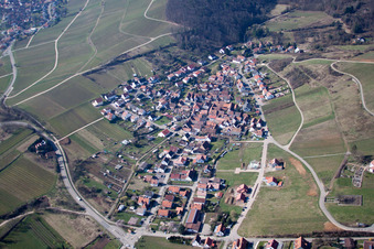 Luftbild von Ortsteil Gleishorbach in Gleiszellen-Gleishorbach im Bundesland Rheinland-Pfalz, Deutschland