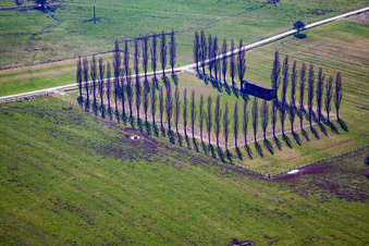 Schrägluftbild von Lohr im Bundesland Bas-Rhin, Frankreich