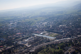 Drohnenaufname von Saverne im Bundesland Bas-Rhin, Frankreich