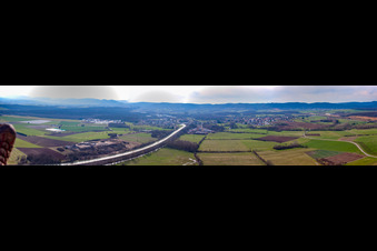 Panorama in Steinbourg im Bundesland Bas-Rhin, Frankreich