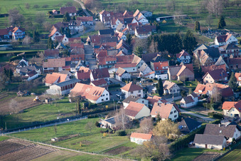 Retschwiller im Bundesland Bas-Rhin, Frankreich aus der Luft betrachtet
