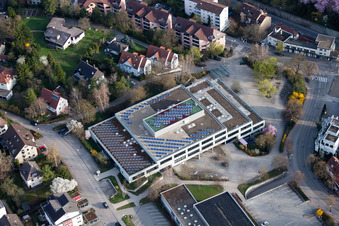 Johannes-Kepler-Gymnasium, Lindenstr in Leonberg im Bundesland Baden-Württemberg, Deutschland von oben
