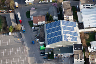 METDRA Metall- und Drahtwarenfabrik GmbH, Dieselstr im Ortsteil Eltingen in Leonberg im Bundesland Baden-Württemberg, Deutschland vom Flugzeug aus