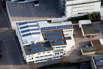 Firma Jilg, Dieselstr im Ortsteil Eltingen in Leonberg im Bundesland Baden-Württemberg, Deutschland aus der Luft