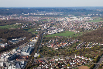 Luftbild von Korntal-Münchingen im Bundesland Baden-Württemberg, Deutschland