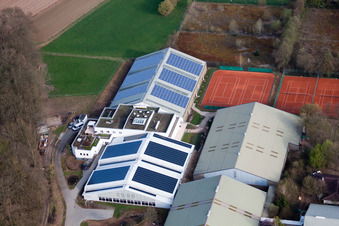 Luftaufnahme von Württemb. Tennisbund, Emerholzweg im Ortsteil Stammheim in Stuttgart im Bundesland Baden-Württemberg, Deutschland