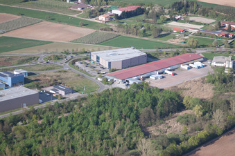 Herxheim bei Landau im Bundesland Rheinland-Pfalz, Deutschland von oben gesehen