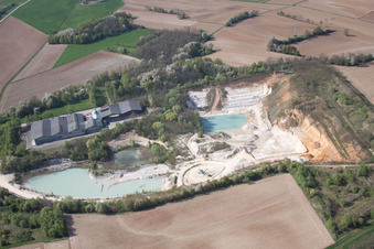Riedseltz im Bundesland Bas-Rhin, Frankreich vom Flugzeug aus