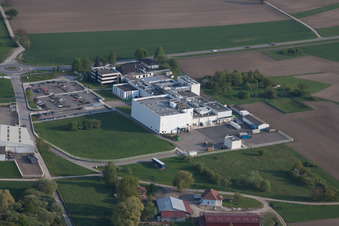 Luftaufnahme von Beinheim im Bundesland Bas-Rhin, Frankreich