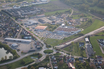 Soufflenheim im Bundesland Bas-Rhin, Frankreich von oben