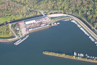 Schiffswerft Karcher im Ortsteil Freistett in Rheinau im Bundesland Baden-Württemberg, Deutschland