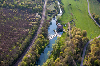 Wassermühle am Chiers in Villette im Bundesland Meurthe-et-Moselle, Frankreich