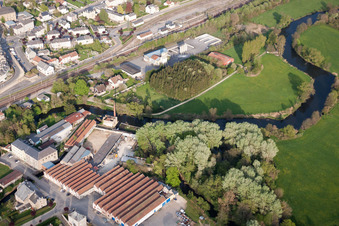 Carignan im Bundesland Ardennes, Frankreich von oben