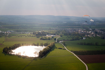 Luftaufnahme von Brévilly im Bundesland Ardennes, Frankreich
