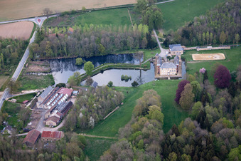 Luftaufnahme von Rubécourt-et-Lamécourt im Bundesland Ardennes, Frankreich