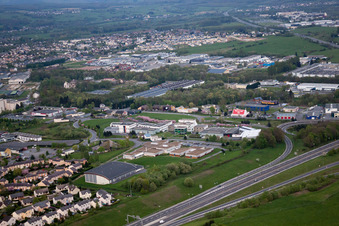 La Francheville im Bundesland Ardennes, Frankreich von oben